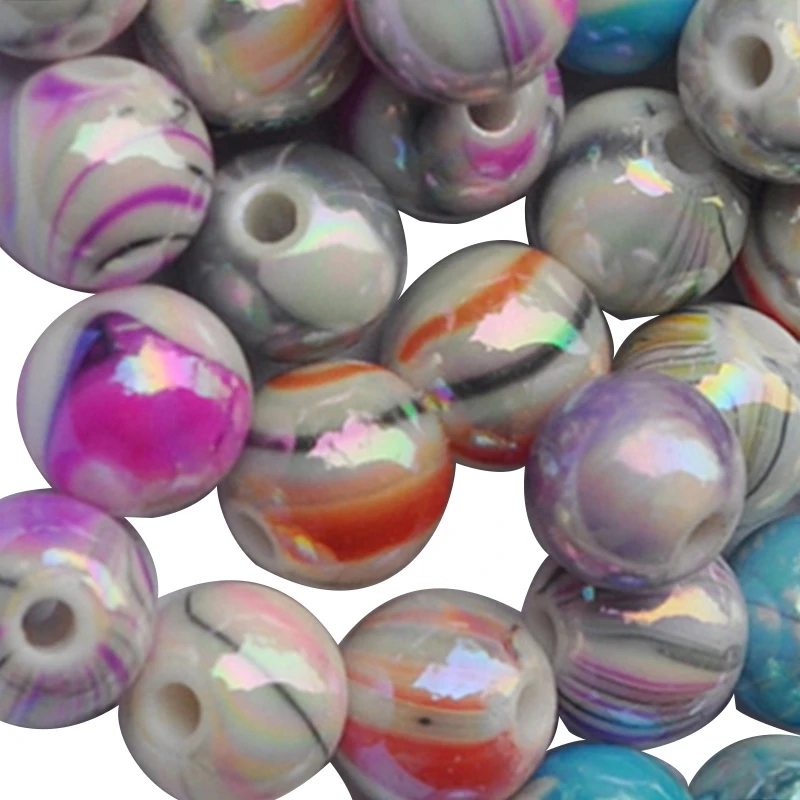 Beads For Bracelets Beads For Jewelry Making Loose Beads In Ink Patterns (8Mm) 
Beads For Bracelets Beads For Jewelry Making Loose Beads In Ink Patterns (8Mm)
