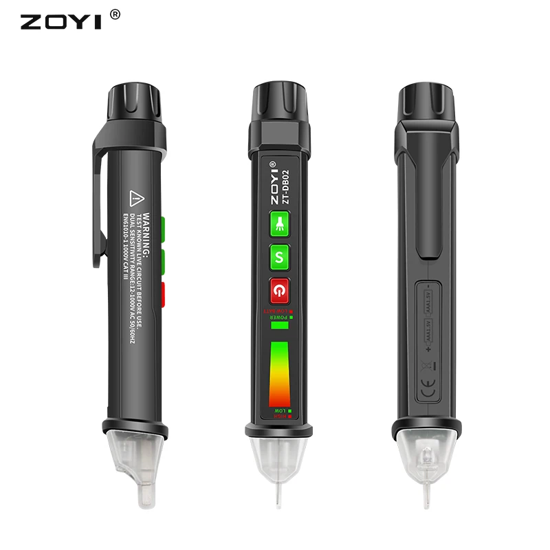 ZOYI ZY-DB02 VoltAlert™ AC Non-Contact Voltage Testers From ZOYI 12V-1000V Non-Contact Test Pencil ZOYI TESTER
ZOYI ZY-DB02 VoltAlert™ AC Non-Contact Voltage Testers From ZOYI 12V-1000V Non-Contact Test Pencil ZOYI TESTER