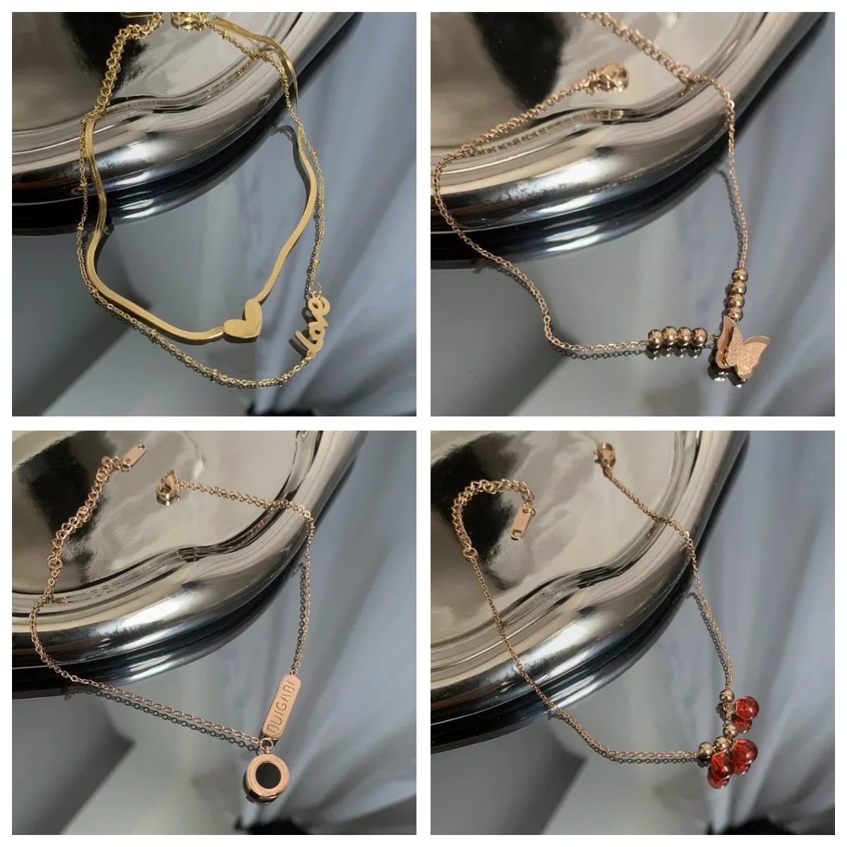 Exquisite Layered Chain Love Heart Anklet For Women Summer Beach Leg Bracelets Personality Senior Non Fading Foot Ornaments
Exquisite Layered Chain Love Heart Anklet For Women Summer Beach Leg Bracelets Personality Senior Non Fading Foot Ornaments