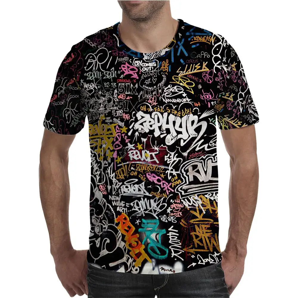 2022 Summer New 100% Cotton Graffiti Color T Shirt Men Casual O Neck Basic T Shirt Men High Quality Classic Top
2022 Summer New 100% Cotton Graffiti Color T Shirt Men Casual O Neck Basic T Shirt Men High Quality Classic Top