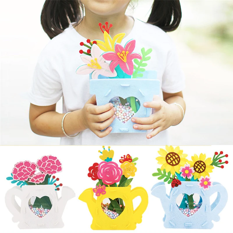 Creative DIY Handmade Handcraft Bouquet Potted Plants Kindergarten Teaching Aids Parent-child Activity Art Toys for Kids Girls
Creative DIY Handmade Handcraft Bouquet Potted Plants Kindergarten Teaching Aids Parent-child Activity Art Toys for Kids Girls