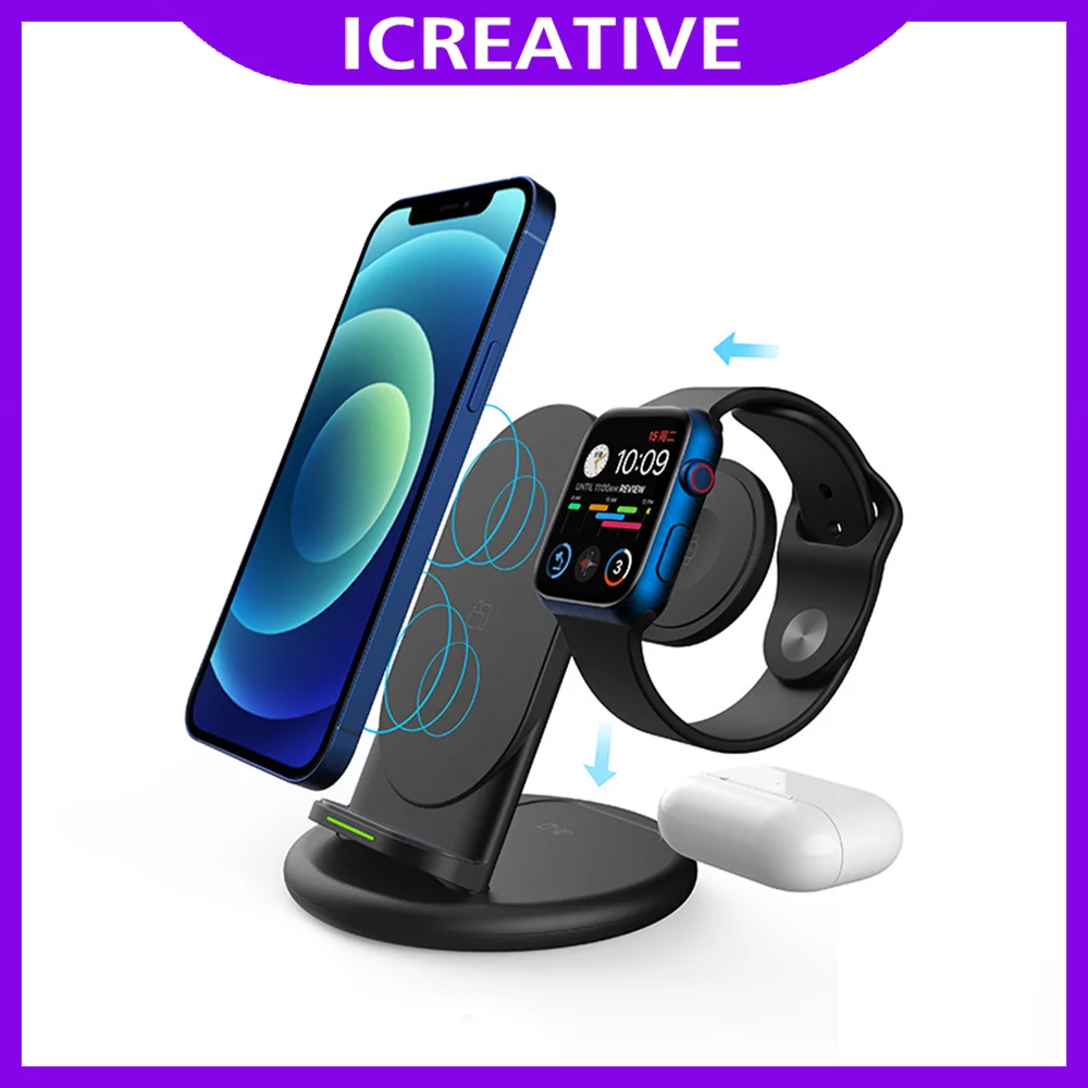 Car Charger Newly 3 in 1 Wireless Charger Stand Fast Charging Cell Phone Holder Multi-function For iPhone iWatch Airpods
Car Charger Newly 3 in 1 Wireless Charger Stand Fast Charging Cell Phone Holder Multi-function For iPhone iWatch Airpods