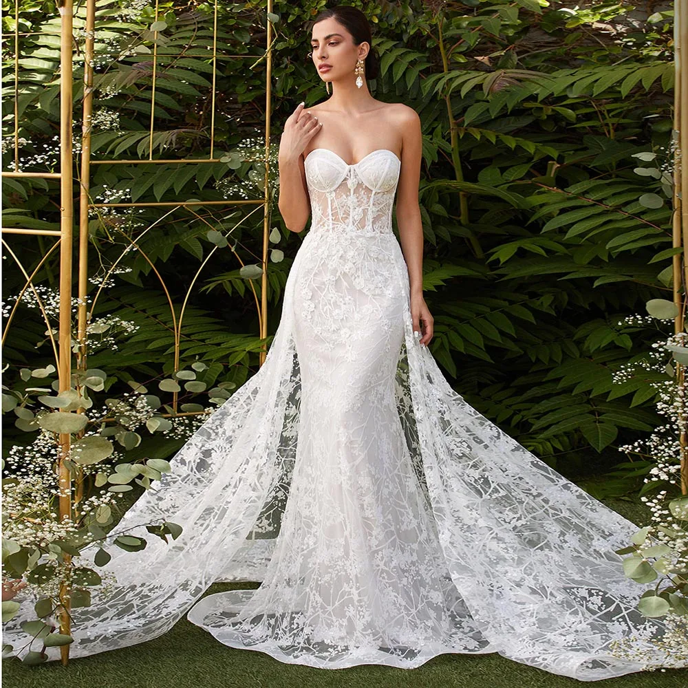 Robe De Mariée Charming Ivory Sweetheart Wedding Dresses Sequin Beaded Lace Mermaid Bridal Gowns Beach Abito Da Sposa
Robe De Mariée Charming Ivory Sweetheart Wedding Dresses Sequin Beaded Lace Mermaid Bridal Gowns Beach Abito Da Sposa