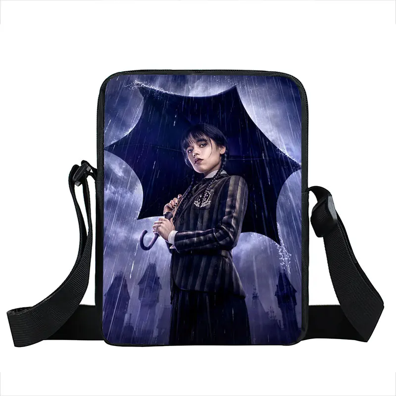 Wednesday Addams and Enid Women Crossbody Bags Nevermore Academy Shoulder Bags for Travel Lightening Zipper Shoulders
Wednesday Addams and Enid Women Crossbody Bags Nevermore Academy Shoulder Bags for Travel Lightening Zipper Shoulders
