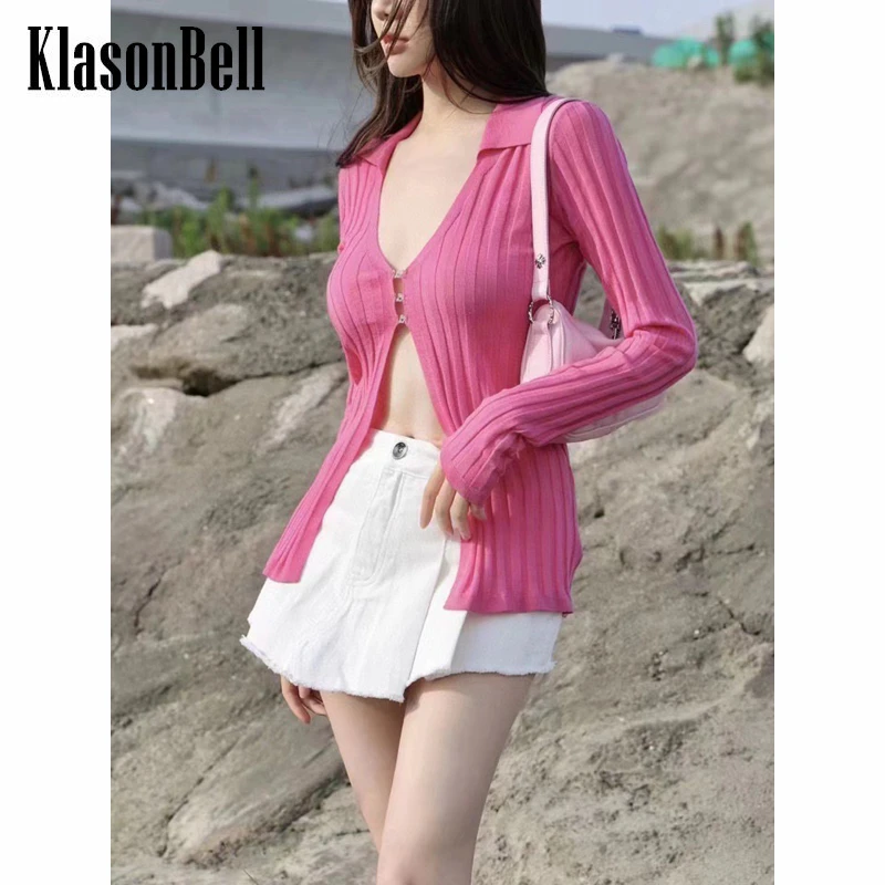 7.12 KlasonBell V-Neck Long Sleeve Rhinestone Slim Knitted Sexy Cardigan Women
7.12 KlasonBell V-Neck Long Sleeve Rhinestone Slim Knitted Sexy Cardigan Women