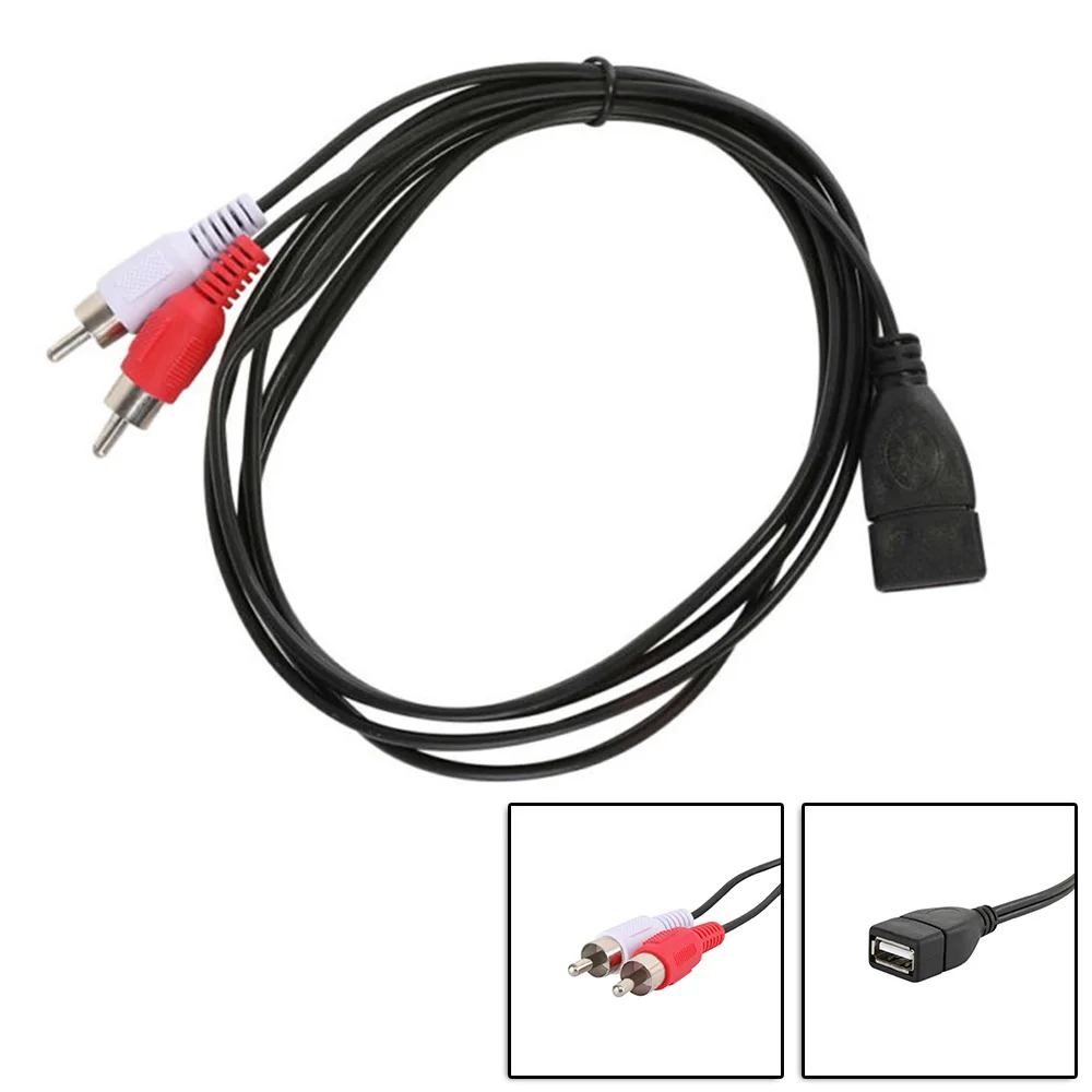 NEW Dual 2 RCA Male To USB Female A Composite Adapter AV Audio Video Extension Cable AV Audio Video Extension Cable
NEW Dual 2 RCA Male To USB Female A Composite Adapter AV Audio Video Extension Cable AV Audio Video Extension Cable