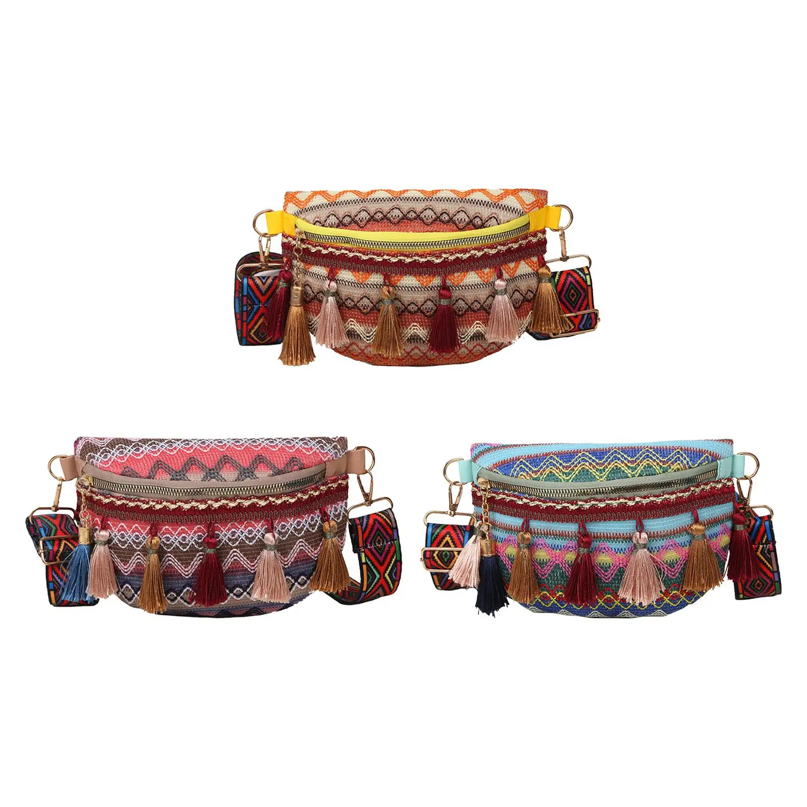 Bohemian Fanny Pack Bag Purse with Tassels Shoulder Bag Ethnic Style Satchel Bag Hip Bag for Casual Travel
Bohemian Fanny Pack Bag Purse with Tassels Shoulder Bag Ethnic Style Satchel Bag Hip Bag for Casual Travel