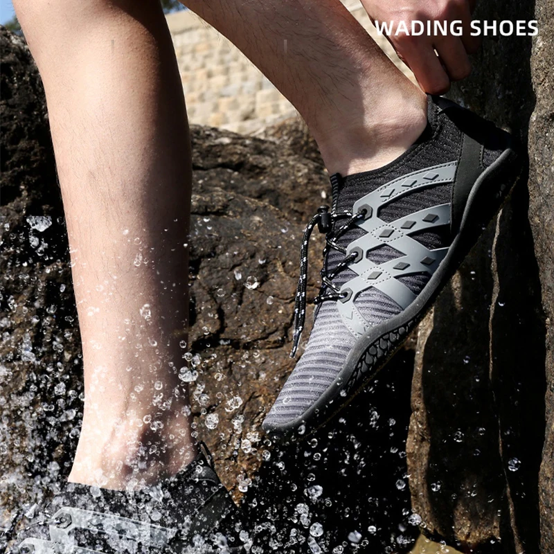 Кроссовки мужские быстросохнущие для спорта на открытом воздухе, сандалии унисекс для плавания, дайвинга, пляжа, фитнеса, йоги, верховой езд...