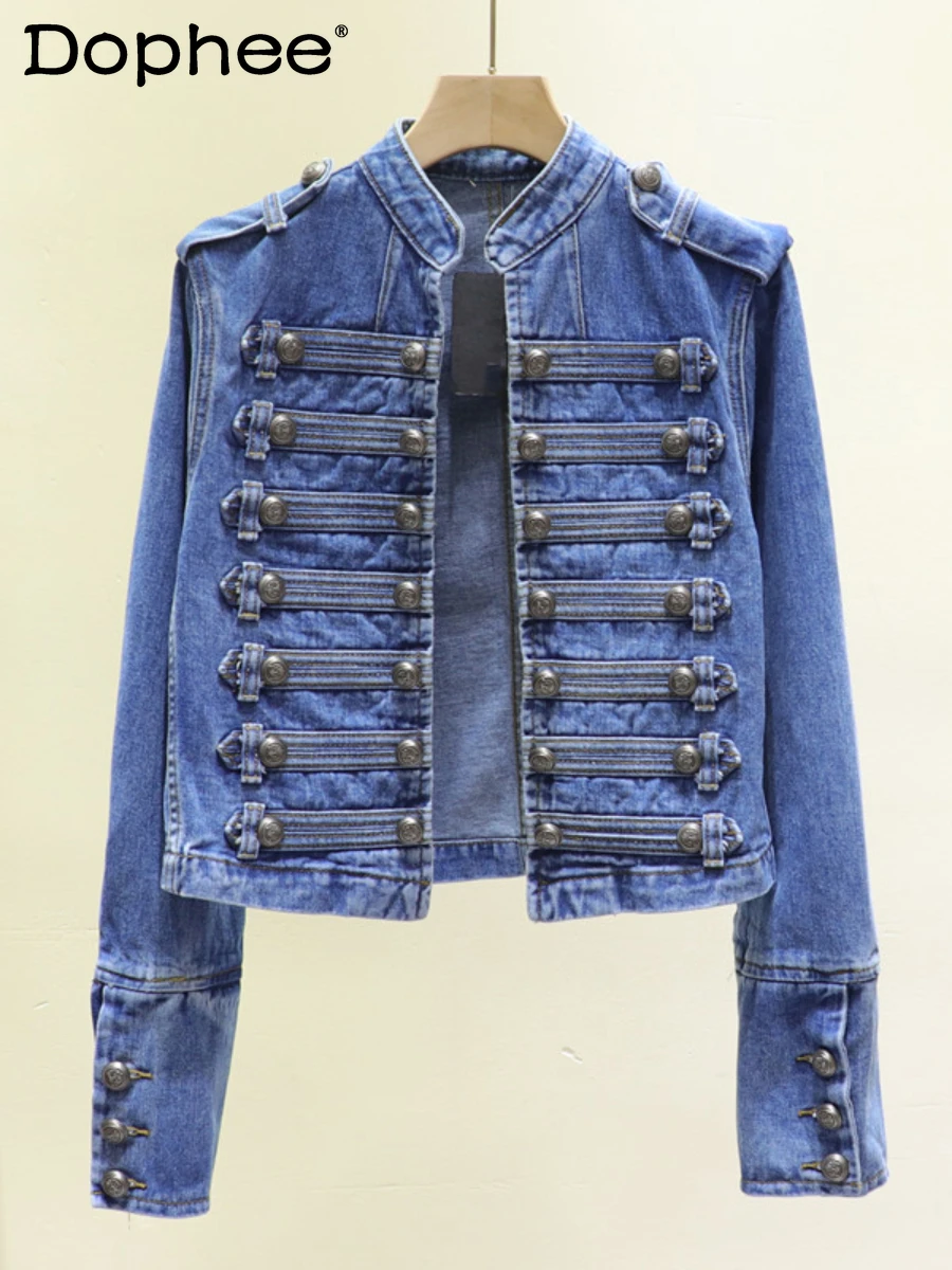 High Street Vintage Single-Breasted Denim Jacket Women Fall 2022 New Korean Loose Slimming All-Matching Jeans Jacket Outerwear
High Street Vintage Single-Breasted Denim Jacket Women Fall 2022 New Korean Loose Slimming All-Matching Jeans Jacket Outerwear