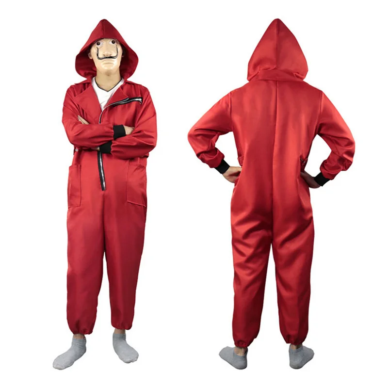 TV Drama Money Heist La Casa De Papel Dali Red Jumpsuit Suit Bodysuit Cosplay Costume Roleplaying Clothes Casual Comic Con 2022
TV Drama Money Heist La Casa De Papel Dali Red Jumpsuit Suit Bodysuit Cosplay Costume Roleplaying Clothes Casual Comic Con 2022