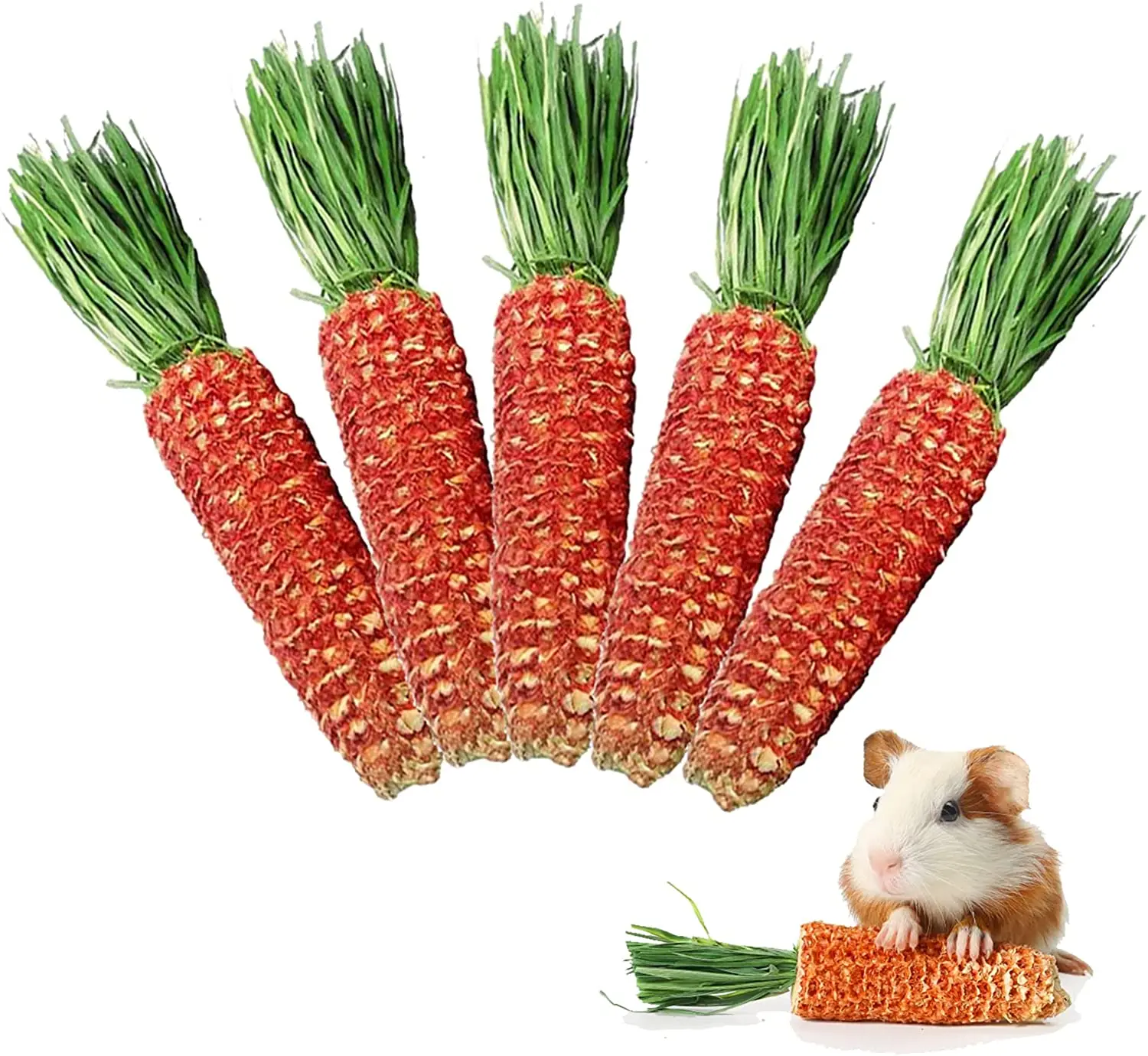 ADAMCONG Natural Guinea Pig Chew Toys, Dried Corn Cob and Timothy Hay Natural Materials, Handmade Teething Toys
ADAMCONG Natural Guinea Pig Chew Toys, Dried Corn Cob and Timothy Hay Natural Materials, Handmade Teething Toys