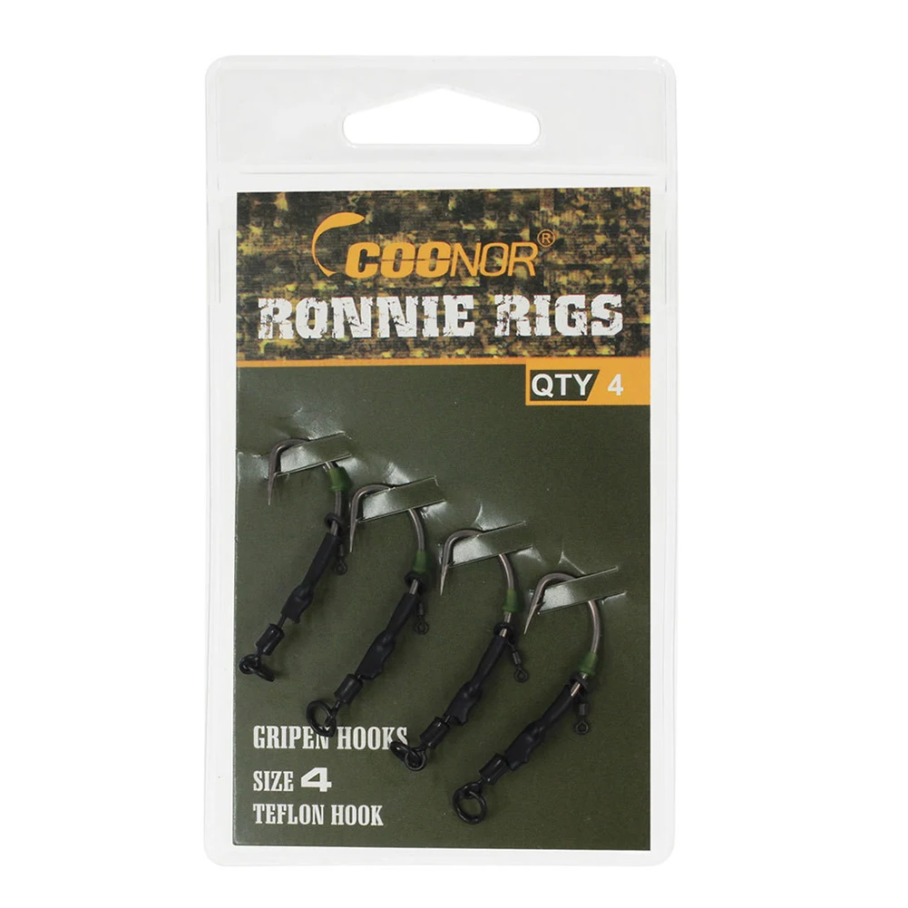 4PCS Carp Fishing Hooks Fish Hook Bait Hook Fishhook Fishing Float Bait Ronnie Rig Fishing Tackle Accessories
4PCS Carp Fishing Hooks Fish Hook Bait Hook Fishhook Fishing Float Bait Ronnie Rig Fishing Tackle Accessories