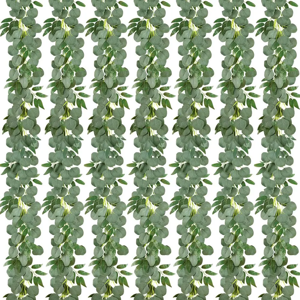 7Pcs 42Ft Eucalyptus Garland With Willow Vines Leaves Greenery Vines Artificial Silver Dollar Eucalyptus For Wedding
7Pcs 42Ft Eucalyptus Garland With Willow Vines Leaves Greenery Vines Artificial Silver Dollar Eucalyptus For Wedding