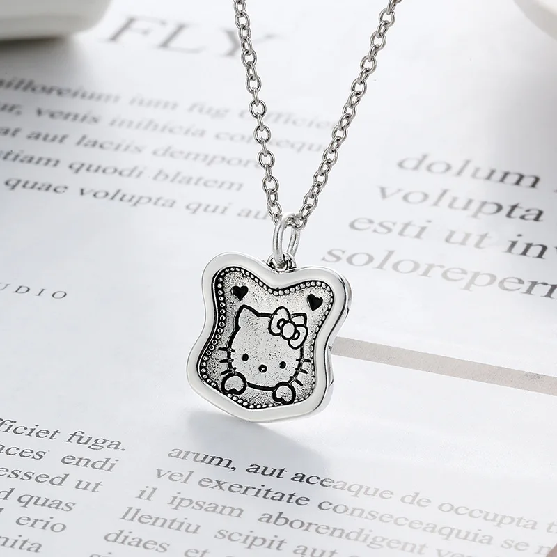 Hellokitty Simple Concave Tag Necklace European and American Original Design Cute Kt Cat Pendant Collarbone Sweater Chain
Hellokitty Simple Concave Tag Necklace European and American Original Design Cute Kt Cat Pendant Collarbone Sweater Chain