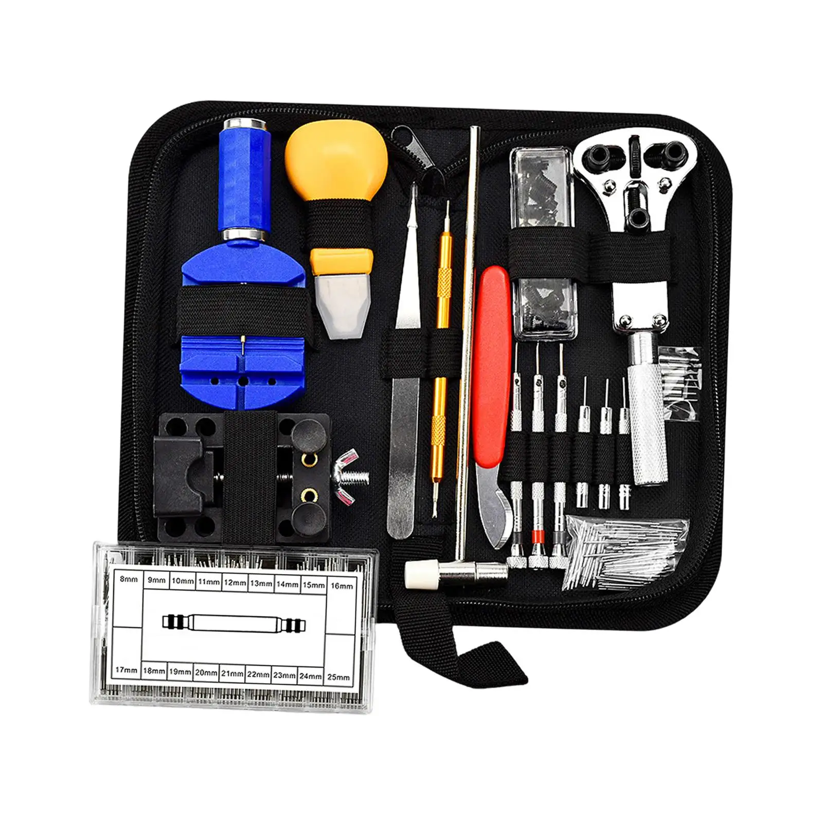 507 Pcs Watch Repair Tool Strap Spring Pins Watches Repair Kit for Watchmaker Home Use Watches Tool Set with Carrying Case
507 Pcs Watch Repair Tool Strap Spring Pins Watches Repair Kit for Watchmaker Home Use Watches Tool Set with Carrying Case