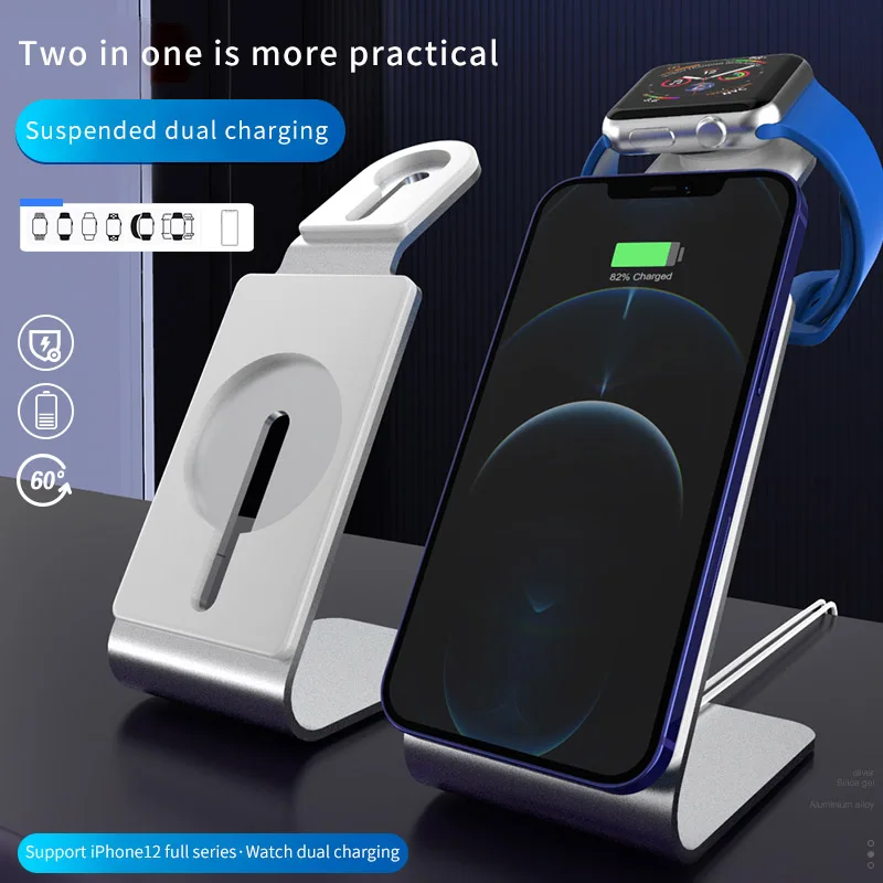 GTWIN два в одном быстрая зарядка беспроводное зарядное устройство подставка магнитный держатель док-станция для iPhone 13 Pro Max для Airpods Pro iWatch
GTWIN два в одном быстрая зарядка беспроводное зарядное устройство подставка магнитный держатель док-станция для iPhone 13 Pro Max для Airpods Pro iWatch
