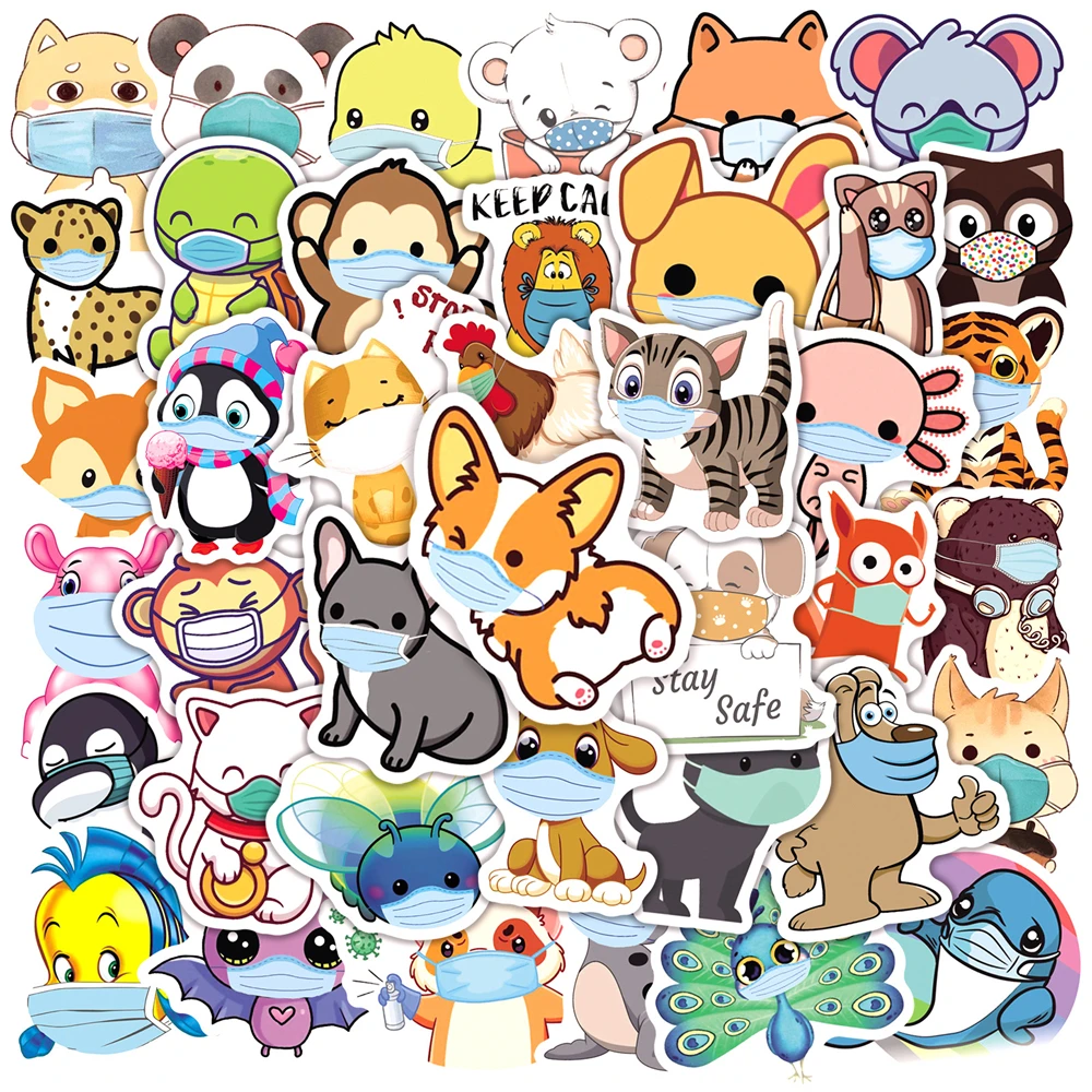 10/50 Pcs Cute Small Animal Face Masks Cartoon Graffiti Stickers Decoration Helmet Pencil Case Backpack Thin Waterproof Stickers
10/50 Pcs Cute Small Animal Face Masks Cartoon Graffiti Stickers Decoration Helmet Pencil Case Backpack Thin Waterproof Stickers