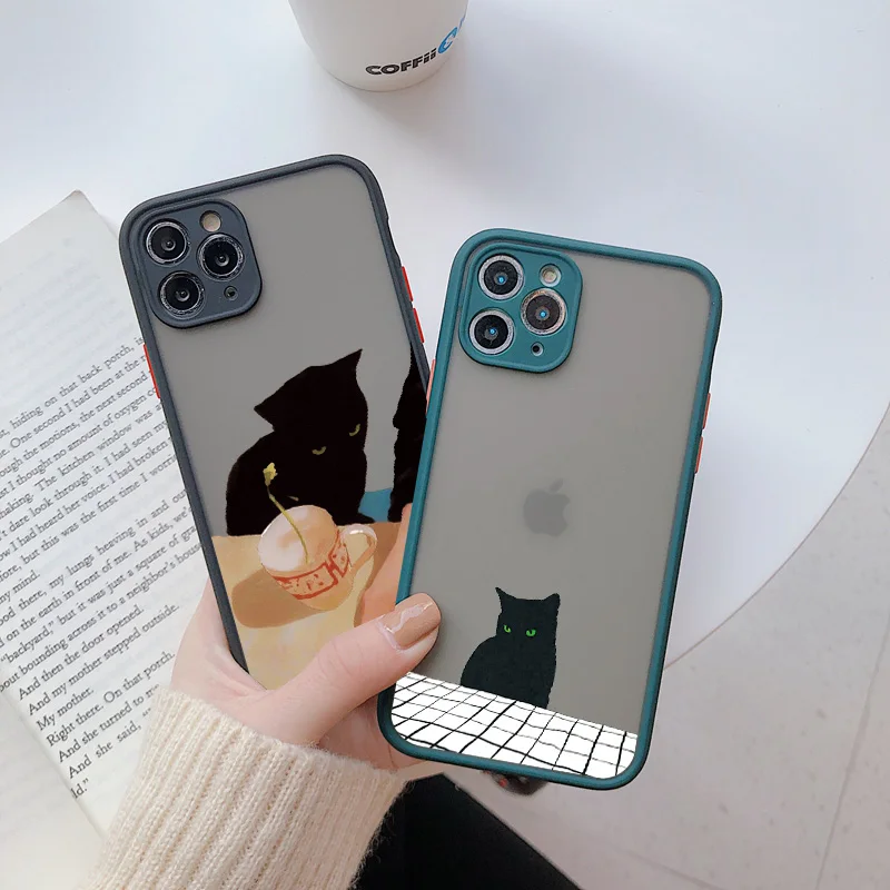 Cute Cartoon Black Cats Animal Pattern Phone Case For iphone 7 8 Plus SE 2020 X XS MAX XR 11 12 13 Pro Max Shockproof Cover
Cute Cartoon Black Cats Animal Pattern Phone Case For iphone 7 8 Plus SE 2020 X XS MAX XR 11 12 13 Pro Max Shockproof Cover