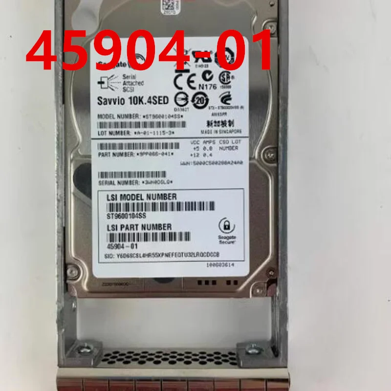 

Original Almost New Hard Disk For NETAPP 600GB SAS 2.5" 10000RPM 64MB Server HDD For 45904-01 ST9600104SS