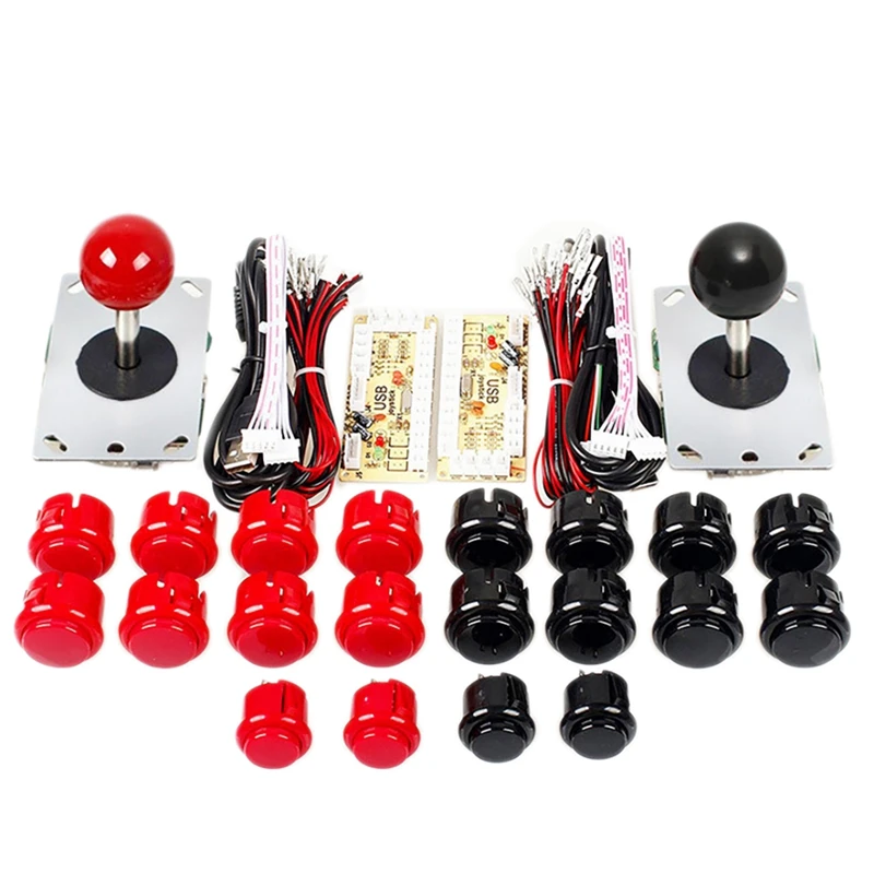 Набор для аркадных игр на 2 человек, «сделай сам», USB-кодировщик, джойстик для ПК + кнопка для аркадных игр, подходит для аркадных игр, запчасти...
Набор для аркадных игр на 2 человек, «сделай сам», USB-кодировщик, джойстик для ПК + кнопка для аркадных игр, подходит для аркадных игр, запчасти...