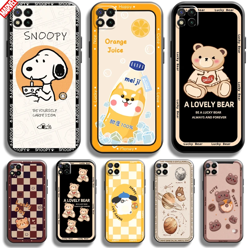 Cute Cartoon Bear For Xiaomi Redmi 9C 6.53 Inch Phone Case Carcasa Liquid Silicon Soft Black Silicone Cover Back
Cute Cartoon Bear For Xiaomi Redmi 9C 6.53 Inch Phone Case Carcasa Liquid Silicon Soft Black Silicone Cover Back