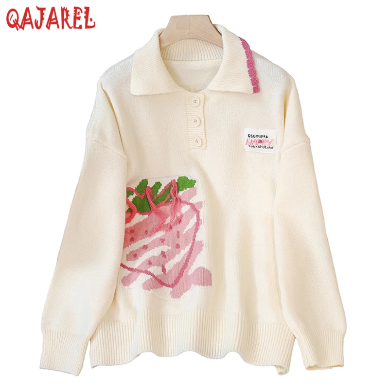 Women Fashion Print Knitted Woolen Polo Collar Pullovers Autumn Winter Long Sleeve Thick Warm Sweaters 2023 Korean Elegant Coats
Women Fashion Print Knitted Woolen Polo Collar Pullovers Autumn Winter Long Sleeve Thick Warm Sweaters 2023 Korean Elegant Coats