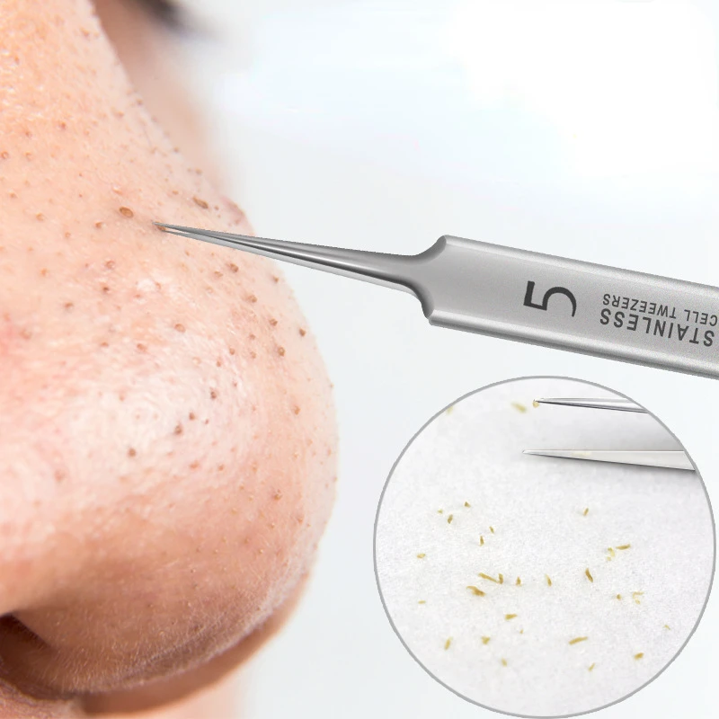 German Ultra-fine No. 5 Cell Pimples Blackhead Clip Tweezers Beauty Salon Special Scraping & Closing Artifact Acne Needle Tool
German Ultra-fine No. 5 Cell Pimples Blackhead Clip Tweezers Beauty Salon Special Scraping & Closing Artifact Acne Needle Tool