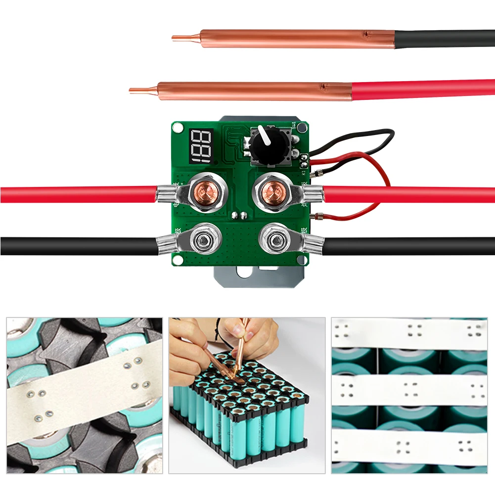 Adjustable Relay Spot Welding Machine No Burst Tube Digital Spot Welding Tool with 199 Gear Display for DIY 18650 Battery Pack
Adjustable Relay Spot Welding Machine No Burst Tube Digital Spot Welding Tool with 199 Gear Display for DIY 18650 Battery Pack