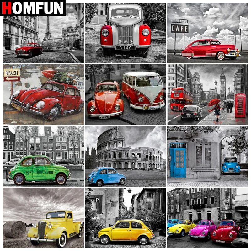 HOMFUN 3D Diamond Painting "Red green blue car" DIY Full Rhinestones Drill Cross-stitch Kits Square Round Diamond Embroidery
HOMFUN 3D Diamond Painting "Red green blue car" DIY Full Rhinestones Drill Cross-stitch Kits Square Round Diamond Embroidery