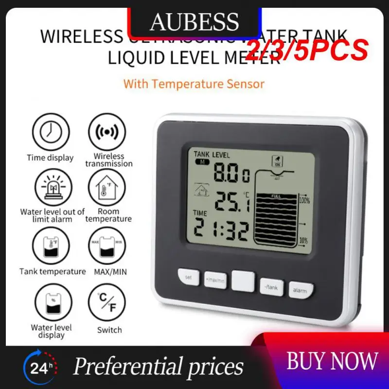 2/3/5PCS Mini Ultrasonic Water Level Gauge Wireless Water Tank Liquid Depth Level Meter Multifunction
2/3/5PCS Mini Ultrasonic Water Level Gauge Wireless Water Tank Liquid Depth Level Meter Multifunction