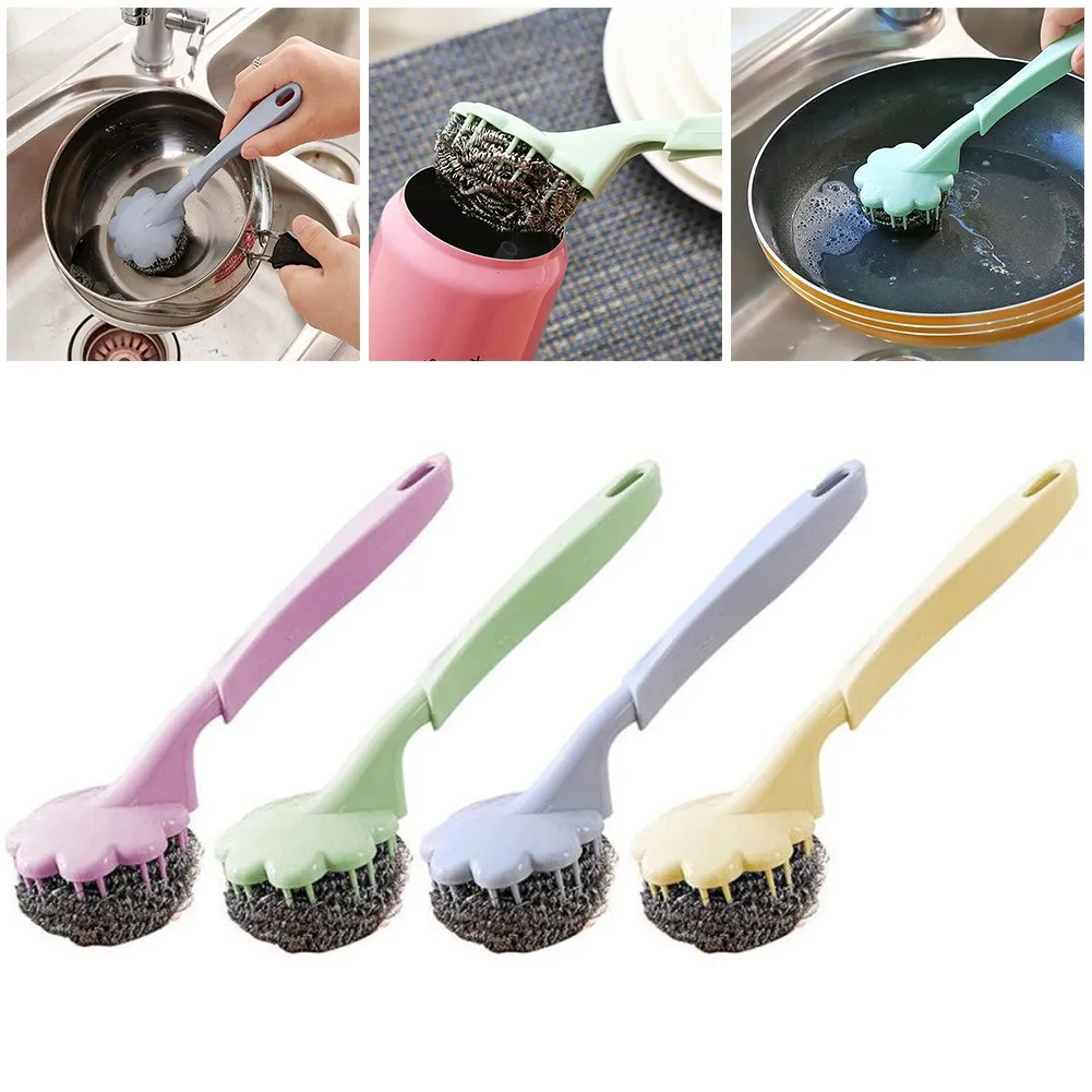 Kitchen Long Handle Cleaning Lengthening Handle Brush Stainless Steel Wire Ball Brush Kitchen Cleaning Tool
Kitchen Long Handle Cleaning Lengthening Handle Brush Stainless Steel Wire Ball Brush Kitchen Cleaning Tool