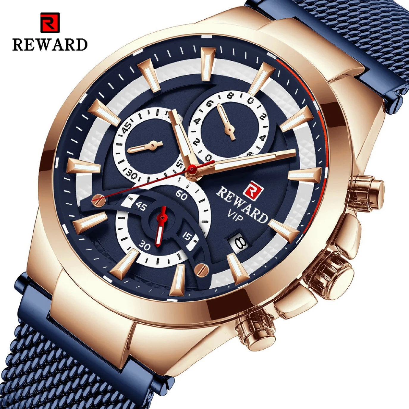 REWARD Watch Men Top Brand Luxury Stainless Steel Quartz Sport Wrist Watch Waterproof Mens Chronograph New Fashion Date Watches 
REWARD Watch Men Top Brand Luxury Stainless Steel Quartz Sport Wrist Watch Waterproof Mens Chronograph New Fashion Date Watches