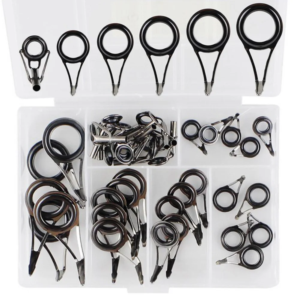 Tip Tops Fish Rod Guide Ring 35pcs 8#-20# Double-layer Fishing Repair Set Single Foot Single Foot Rod Brand New
Tip Tops Fish Rod Guide Ring 35pcs 8#-20# Double-layer Fishing Repair Set Single Foot Single Foot Rod Brand New