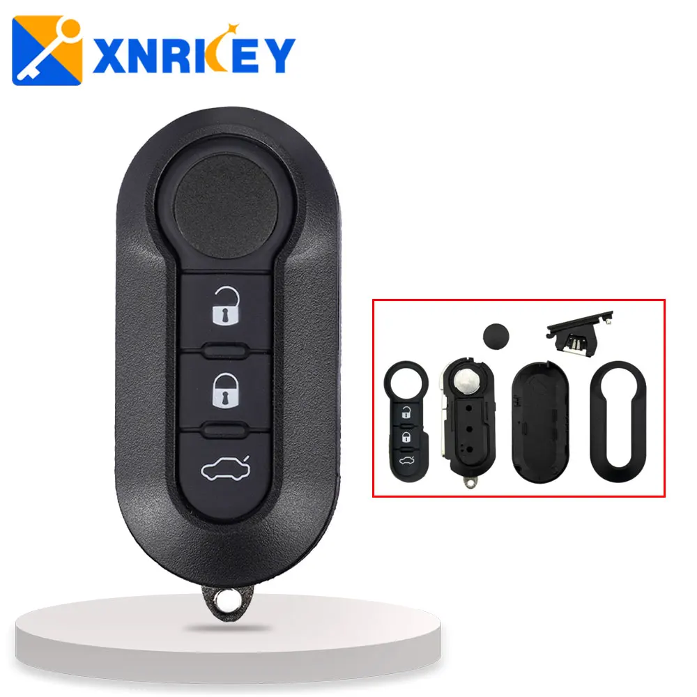 XNRKEY 3 Button Flip Remote Key Shell with Blade for Fiat 500 500L Punto Florino Doblo Qubo Car Remote Key Shell
XNRKEY 3 Button Flip Remote Key Shell with Blade for Fiat 500 500L Punto Florino Doblo Qubo Car Remote Key Shell