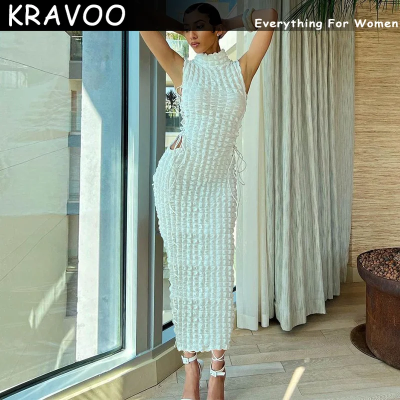 KRAVOO 2023 женское платье без рукавов с боковым вырезом на шнуровке новые платья для женщин Длинная летняя женская одежда
KRAVOO 2023 женское платье без рукавов с боковым вырезом на шнуровке новые платья для женщин Длинная летняя женская одежда