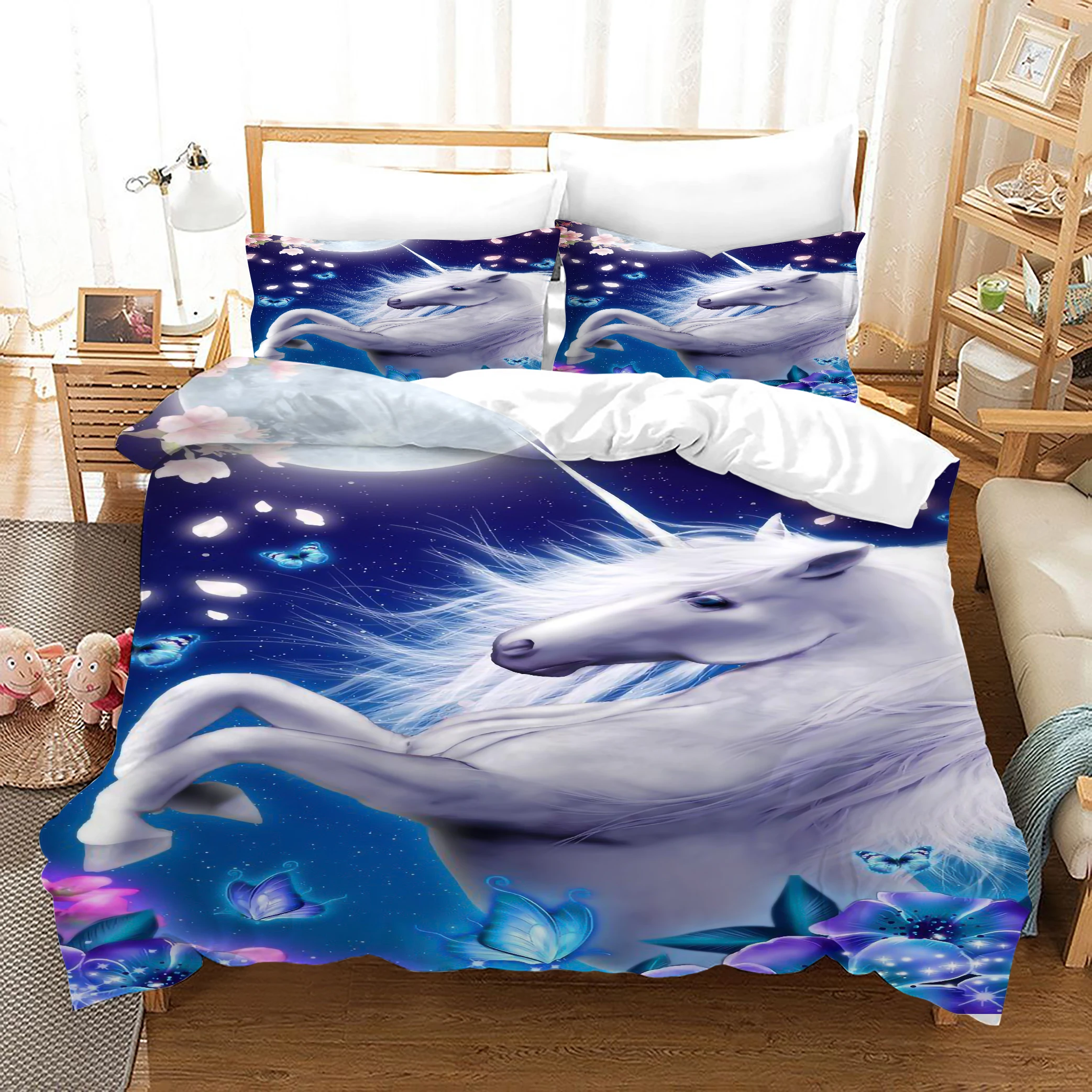 Unicorn Bedding Set for Girls Twin Size Magical Unicorn Duvet Cover With Pillowcase Teens Dreamy Unicorn Comforter Cover Set
Unicorn Bedding Set for Girls Twin Size Magical Unicorn Duvet Cover With Pillowcase Teens Dreamy Unicorn Comforter Cover Set