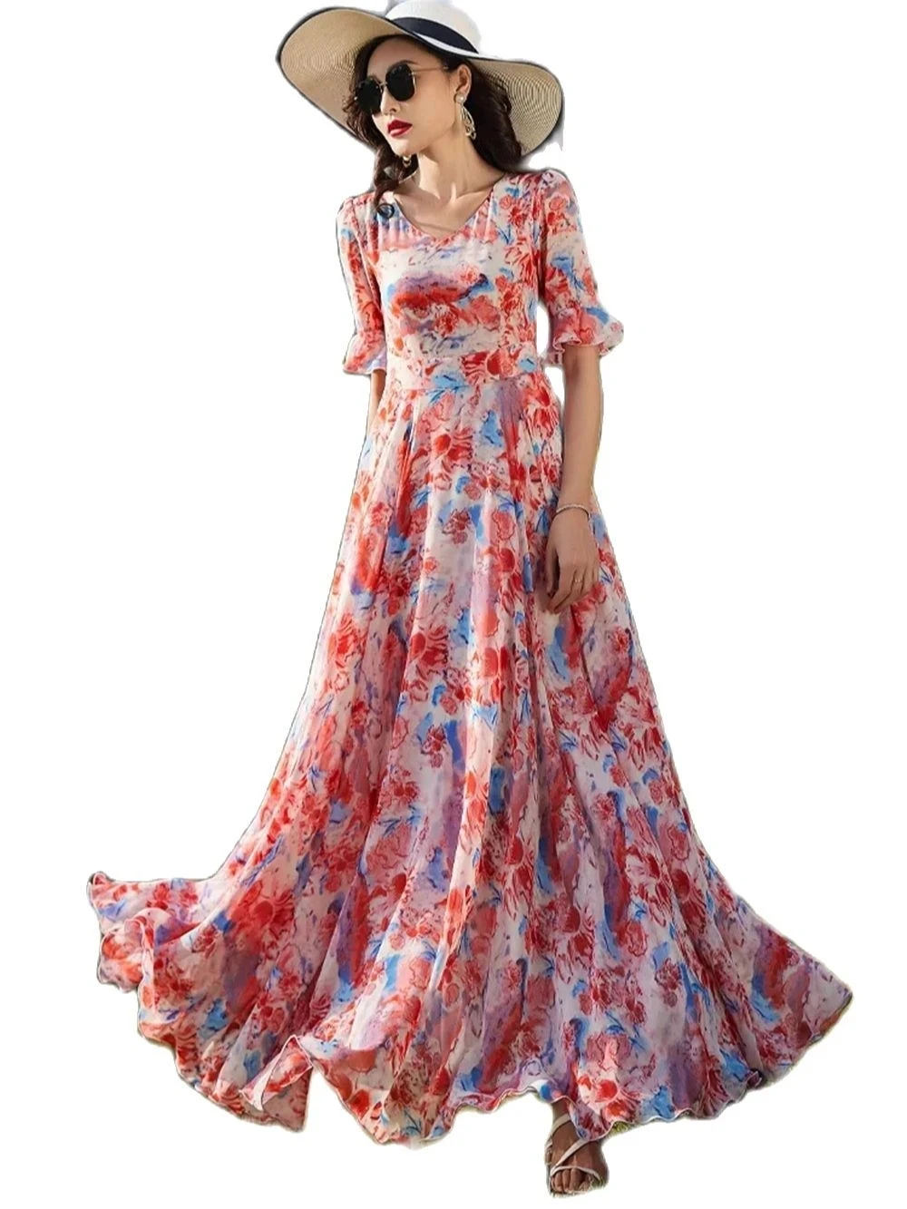 Женское летнее длинное платье, винтажное облегающее платье в горошек, в богемном стиле, большие размеры, 2023
Женское летнее длинное платье, винтажное облегающее платье в горошек, в богемном стиле, большие размеры, 2023