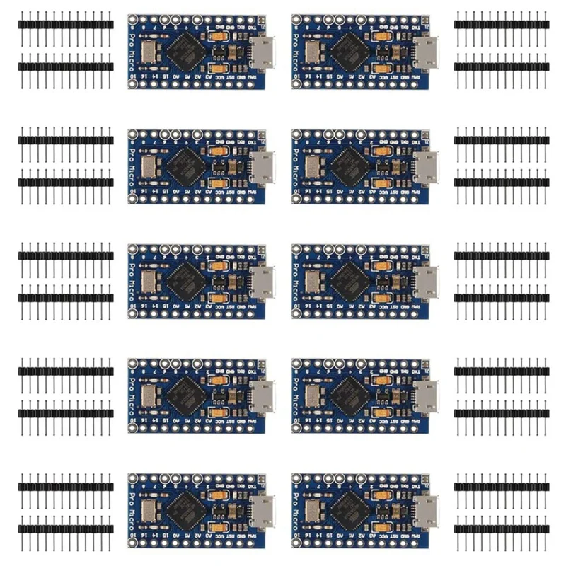 Плата модуля Pro Mini Atmega32u4 5 В/16 МГц, для Arduino Leonardo, замена Atmega328 Pro Mini, 10 упаковок
Плата модуля Pro Mini Atmega32u4 5 В/16 МГц, для Arduino Leonardo, замена Atmega328 Pro Mini, 10 упаковок