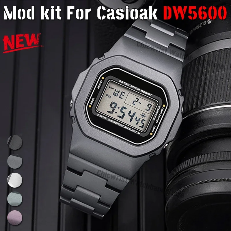 Комплект для Casioak DW5600 5610, металлический ремешок, ремешок для часов, алюминиевый сплав для G shock DW5610, аксессуары из нержавеющей стали
Комплект для Casioak DW5600 5610, металлический ремешок, ремешок для часов, алюминиевый сплав для G shock DW5610, аксессуары из нержавеющей стали
