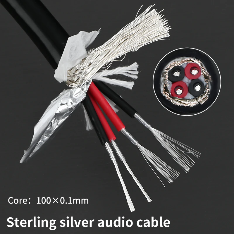 hifi XS-1102Ag hifi four core 4N single crystal pure silver audio signal line XLR balanced line power amplifier engineering
hifi XS-1102Ag hifi four core 4N single crystal pure silver audio signal line XLR balanced line power amplifier engineering