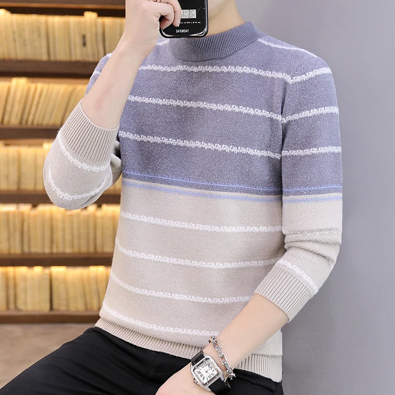 2022 Winter Trend Casual Men's Comfortable Round Neck Long Sleeve Sweater Youth Handsome Versatile Slim Fit Knit Top
2022 Winter Trend Casual Men's Comfortable Round Neck Long Sleeve Sweater Youth Handsome Versatile Slim Fit Knit Top