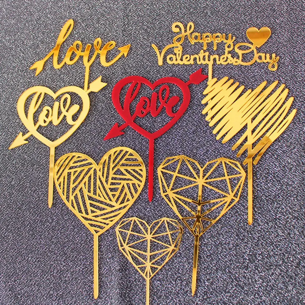 10pcs LOVE Wedding Acrylic Cake Topper Gold Red Heart Cupcake Topper for Anniversary Happy Valentine's Day Cake Decorations 2022
10pcs LOVE Wedding Acrylic Cake Topper Gold Red Heart Cupcake Topper for Anniversary Happy Valentine's Day Cake Decorations 2022