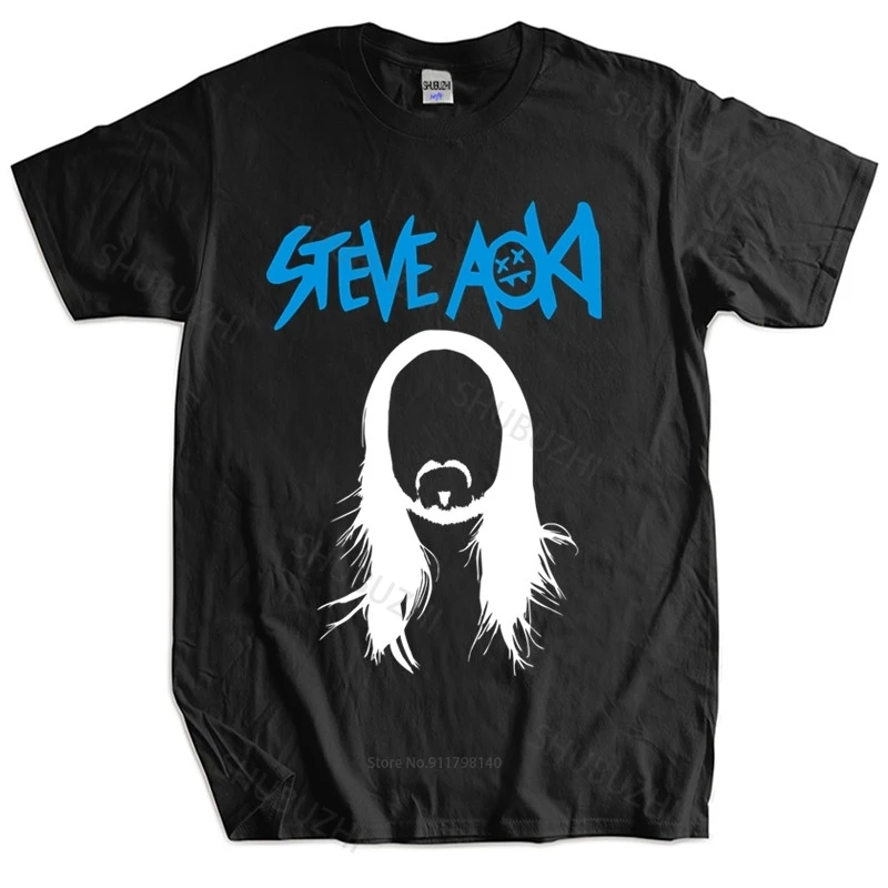 Mens summer cotton tshirt loose tops STEVE AOKI Electro House Music DJ Logo Black TShirt unisex tee-shirt women top tees
Mens summer cotton tshirt loose tops STEVE AOKI Electro House Music DJ Logo Black TShirt unisex tee-shirt women top tees