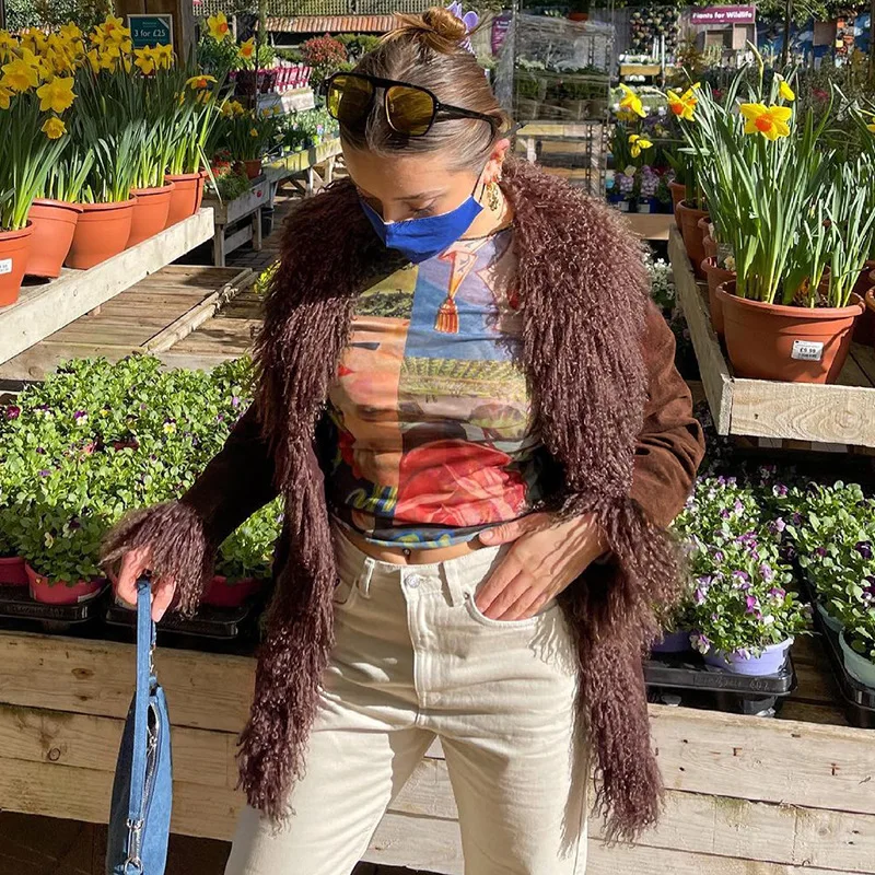 Y2K Bomber Jacket Fur Finished Velvet Grunge Winter Coat Vintage 90s Brown Ladies Jacket Women Aesthetic Korean Long Sleeve
Y2K Bomber Jacket Fur Finished Velvet Grunge Winter Coat Vintage 90s Brown Ladies Jacket Women Aesthetic Korean Long Sleeve