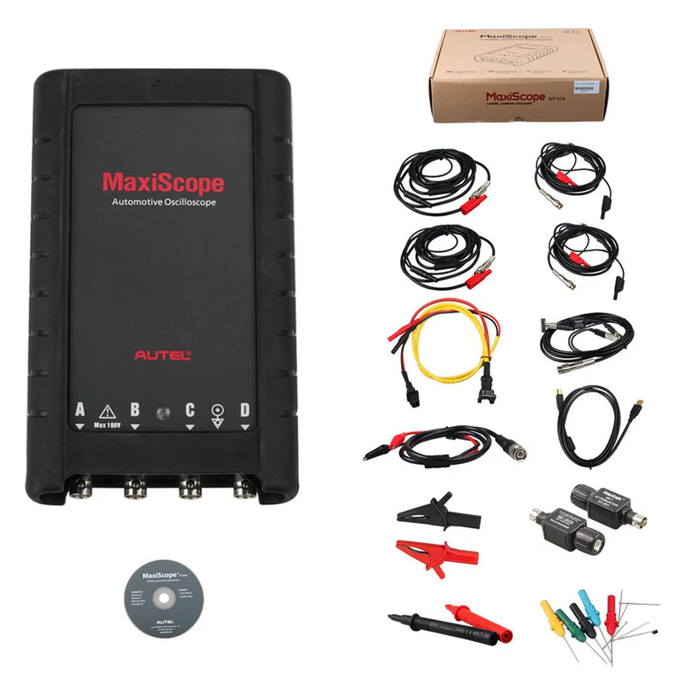 Autel MaxiScope MP408 4 Channel Automotive Oscilloscope Basic Kit Works with MS906BT, MS906TS, MAIXSYS PRO, MAXISYS Elite
Autel MaxiScope MP408 4 Channel Automotive Oscilloscope Basic Kit Works with MS906BT, MS906TS, MAIXSYS PRO, MAXISYS Elite