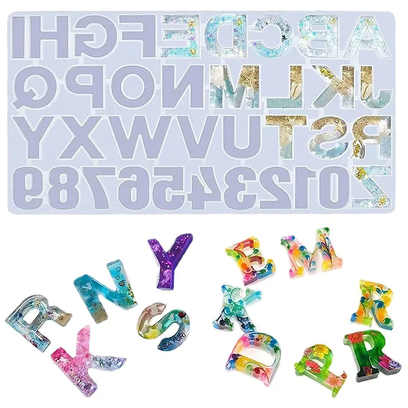 Alphabet Letter Number Pendant Silicone Mold Keychain Mold Crystal Epoxy Resin Mold Cake Decoration Mold Jewelry Crafts Making
Alphabet Letter Number Pendant Silicone Mold Keychain Mold Crystal Epoxy Resin Mold Cake Decoration Mold Jewelry Crafts Making