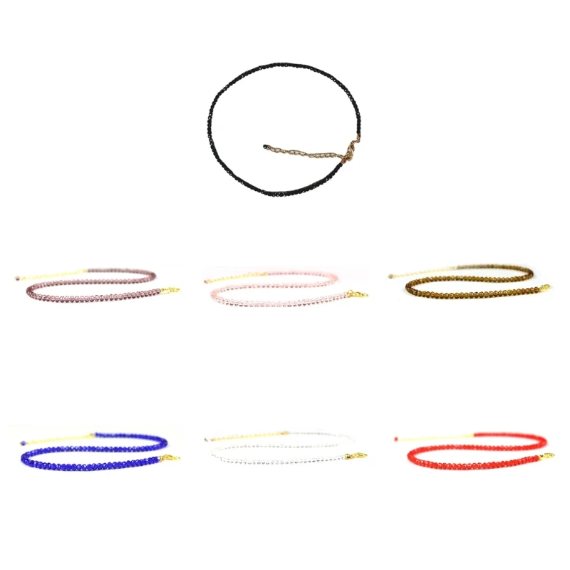 European and American Jewelry Fashion Temperament Colorful Crystal Glass Bead Chain Women Versatile Simple Necklace
European and American Jewelry Fashion Temperament Colorful Crystal Glass Bead Chain Women Versatile Simple Necklace