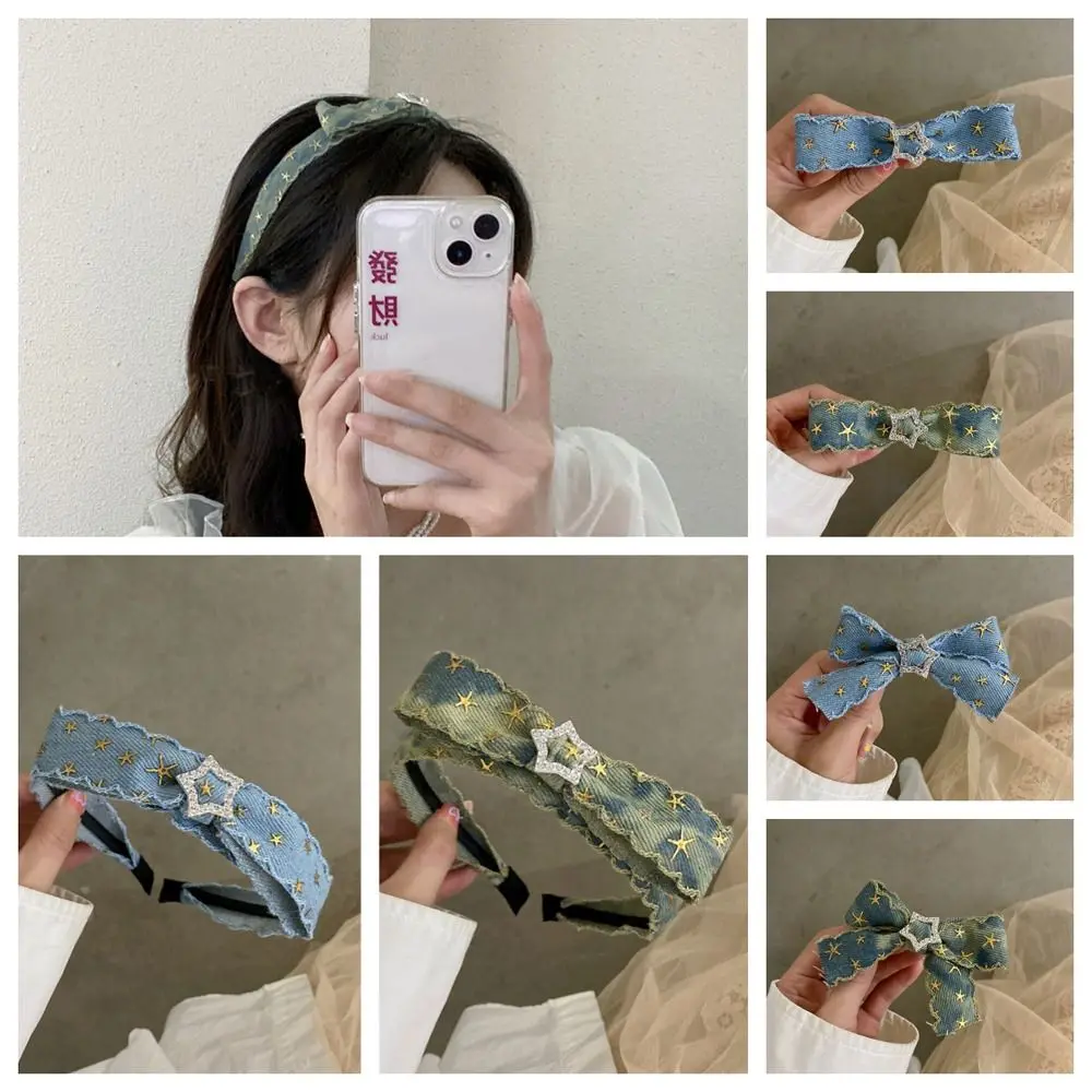 Ins Denim Bow Crystal Hair Clips Girls Bowknot Duckbill Clips Rhinestone Hair pins Women Children Barrettes Hair Accessories
Ins Denim Bow Crystal Hair Clips Girls Bowknot Duckbill Clips Rhinestone Hair pins Women Children Barrettes Hair Accessories