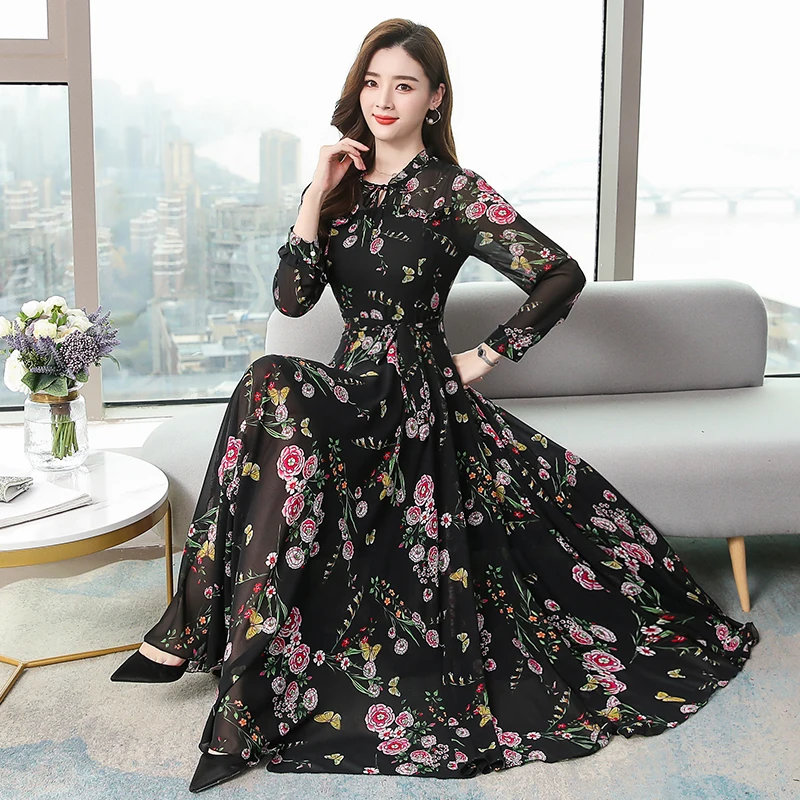Broken beautiful long sleeve chiffon dress new spring and summer long sleeve closed show thin waist skirt teamed thin tide
Broken beautiful long sleeve chiffon dress new spring and summer long sleeve closed show thin waist skirt teamed thin tide
