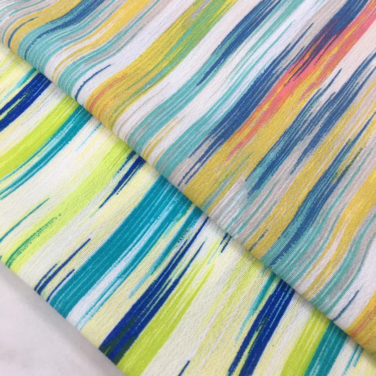 New Rayon Crepe Printed Fabric Gradient Color Stripe Printed Fabric Pants Skirt Accessories Fabric
New Rayon Crepe Printed Fabric Gradient Color Stripe Printed Fabric Pants Skirt Accessories Fabric